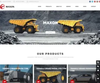 Maxontire.com(Maxon Int'l Co) Screenshot