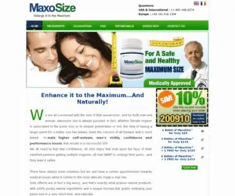 Maxosize.com(For A Safe and Healthy Maximum Size) Screenshot