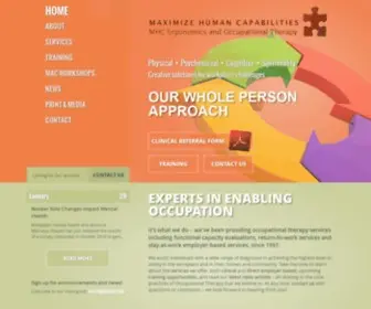 Maxot.ca(Maximize Human Capabilities) Screenshot