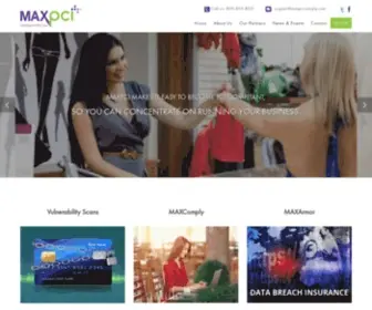 Maxpcicomply.com(DSS PCI Compliance Solution) Screenshot