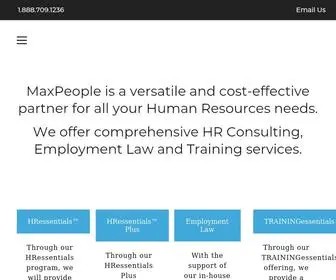 Maxpeoplehr.com(MaxPeople) Screenshot