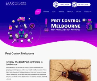 Maxpestcontrolmelbourne.com.au(Pest Control Melbourne) Screenshot