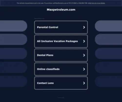 Maxpetroleum.com(Max Petroleum) Screenshot