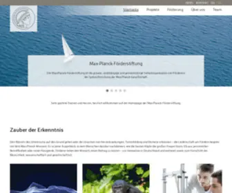 Maxplanckfoundation.org(Max-Planck-Foundation | Die Förderstiftung) Screenshot