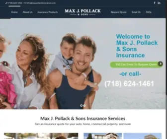 Maxpollackinsurance.com(NYC Rental Insurance) Screenshot