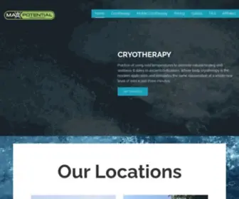 Maxpotentialcryo.com(Mobile Cryotherapy Solution for Knoxville) Screenshot