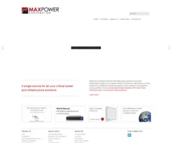 Maxpowercorp.com(MaxPower Corporation) Screenshot