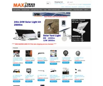 Maxpowerledlights.com(MaxPower LED Lights) Screenshot