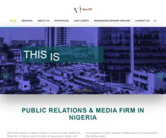 Maxpr.com.ng(Max Public Relations & Media Limited) Screenshot