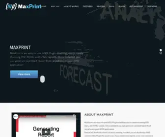 Maxprint.io(Affordable Report Printing tool for Oracle APEX) Screenshot