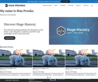Maxpronko.com(Max Pronko) Screenshot