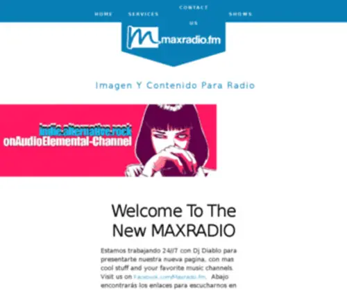 Maxradio.fm(Small business web hosting offering additional business services such as) Screenshot