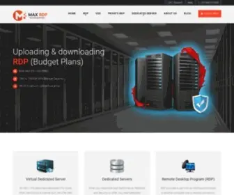 Maxrdp.com(Dedicated Servers) Screenshot