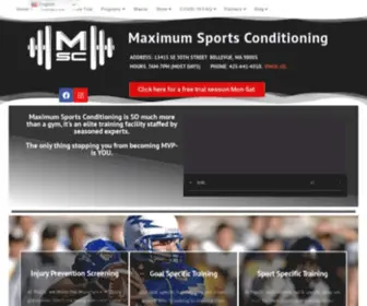 Maxsc.net(Sport-specific training) Screenshot