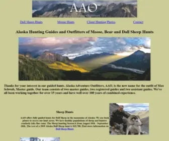 Maxschwab.com(Alaska Hunting Outfitters of Moose and Dall Sheep hunts) Screenshot