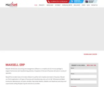 Maxsellerp.com(Gst billing software kerala) Screenshot