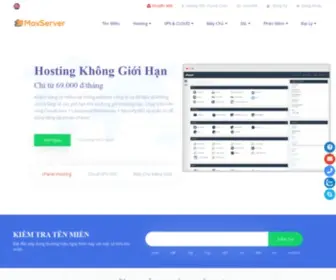 Maxserver.com(Premium KVM and Cheap Budget Linux Window VPS) Screenshot