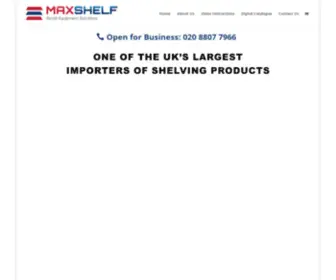 Maxshelf.co.uk(Retail Equipment Solutions) Screenshot