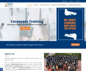 Maxskillfirst.com(Sales Training and New Leadership Development Company) Screenshot