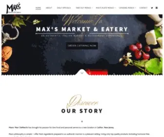 Maxsmarketeatery.com(Maxs Market and Eatery) Screenshot