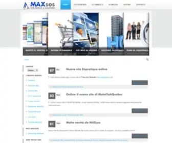 Maxsos.com(Création sites web Saint) Screenshot
