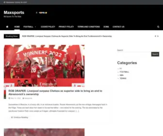 Maxsports.site(All Sports To The Max) Screenshot