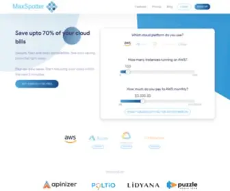 Maxspotter.com(Cloud Cost Optimization) Screenshot