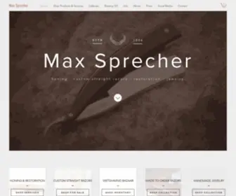 Maxsprecher.com(Custom Straight Razor) Screenshot