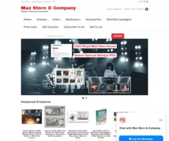 Maxstern.com.au(Max Stern & Co Stamps Coins Banknotes Accessories) Screenshot