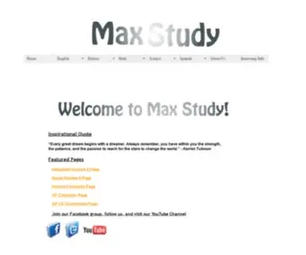 Maxstudy.org(Max Study) Screenshot