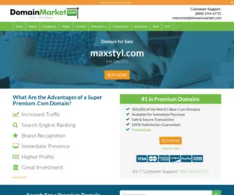 Maxstyl.com(Forsale Lander) Screenshot