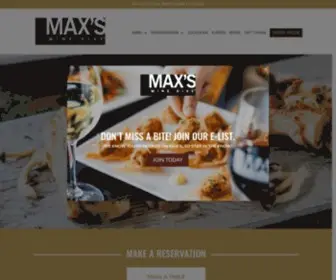 Maxswinedive.com(Dinner for Two= Just $40 Grab Your Deal MAKE A RESERVATION FEATURED MENU ITEMS Deals HOU) Screenshot