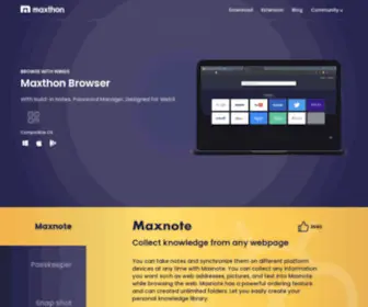 Maxthon.com(Maxthon Browser) Screenshot