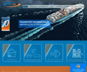Maxtonlogistica.com.br(Bem vindo a) Screenshot