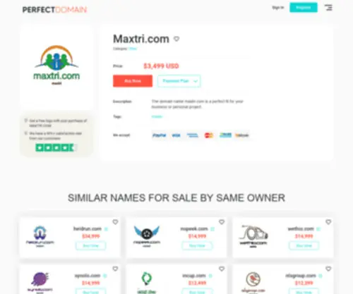 Maxtri.com(Maxtri) Screenshot