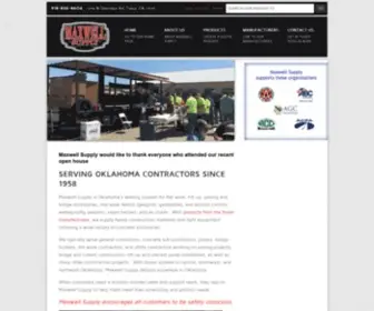 Maxtulsa.com(Maxwell Supply of Tulsa) Screenshot
