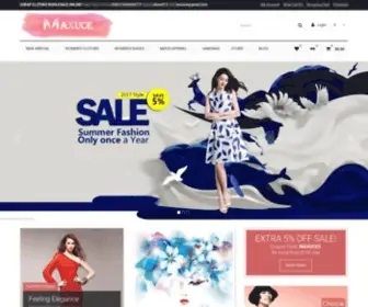 Maxuce.com(Wholesale Clothing Distributors) Screenshot