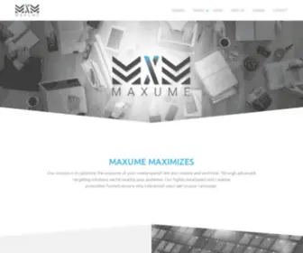 Maxume-Media.com(MAXUME MAXIMIZES) Screenshot