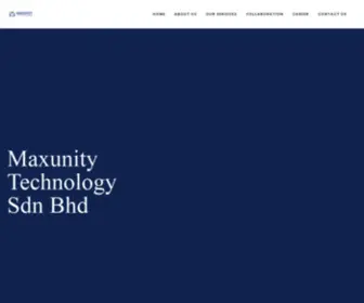 Maxunity.com.my(Maxunity Technology) Screenshot