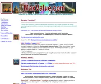 Maxvalue.com(Decision analysis) Screenshot