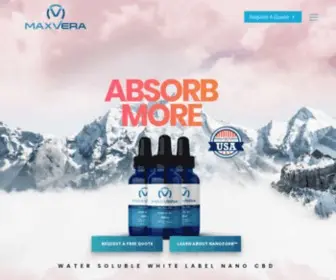 Maxverawellness.com(Nano Private Label CBD) Screenshot