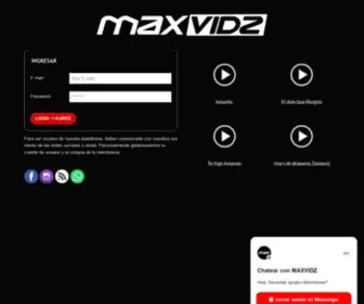 Maxvidz.net(Ingresar) Screenshot