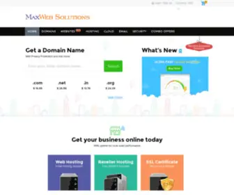 Maxweb.co.in(MaxWeb Solutions Chandigarh India) Screenshot