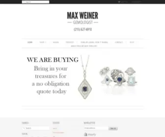 Maxweiner.com(Max Weiner Jewelers) Screenshot