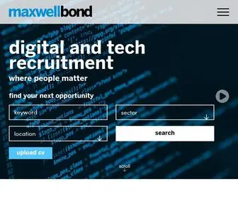 Maxwellbond.co.uk(Award Winning Specialist Tech Recruitment) Screenshot