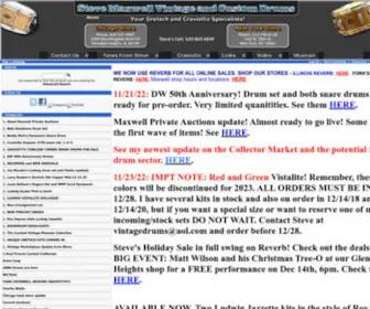 Maxwelldrums.com(Steve Maxwell Vintage and Custom Drums) Screenshot