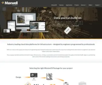Maxwellgeosystems.com(Construction Data Management System) Screenshot