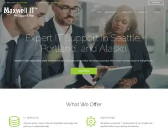 Maxwellit.com(Maxwell IT Company) Screenshot