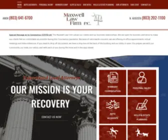 Maxwelllawfirm.com(Attorney) Screenshot