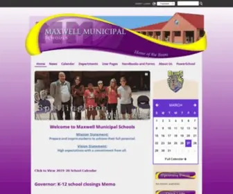 Maxwellp12.com(Maxwell-schools-nm) Screenshot